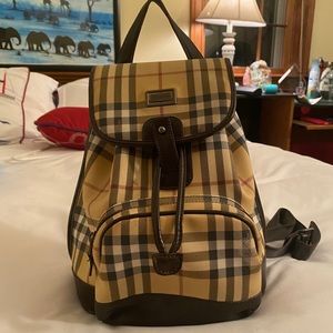Classic Vintage Burberry Small Backpack